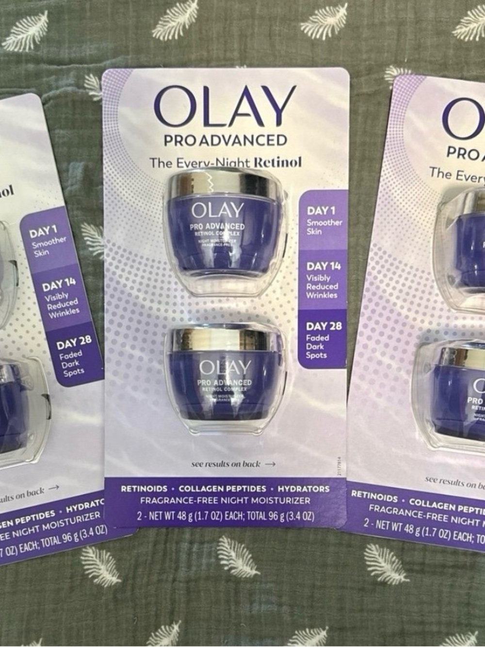 OLAY ProAdvanced The Every-Night Retinol Night Moisturizer Duo - Purple